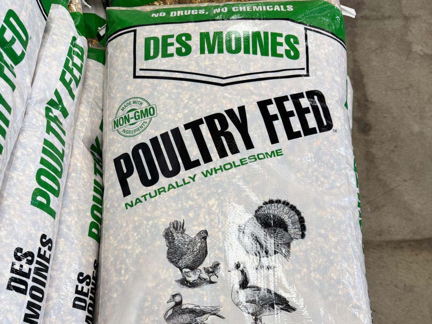 Des Moines Poultry Feed – 50-lb Bag