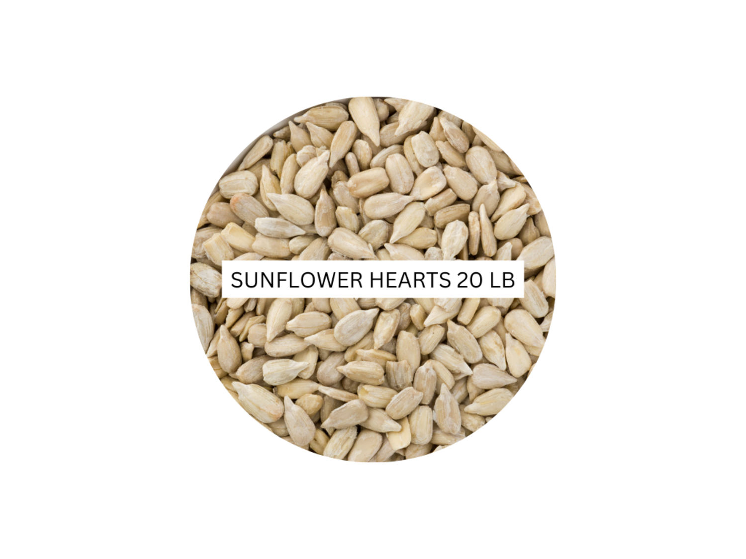 Sunflower Hearts Wild Bird Feed – 20-lb Bag